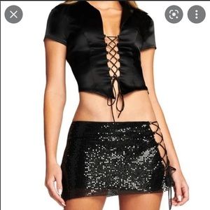 I Am Gia Leilani Skirt Black